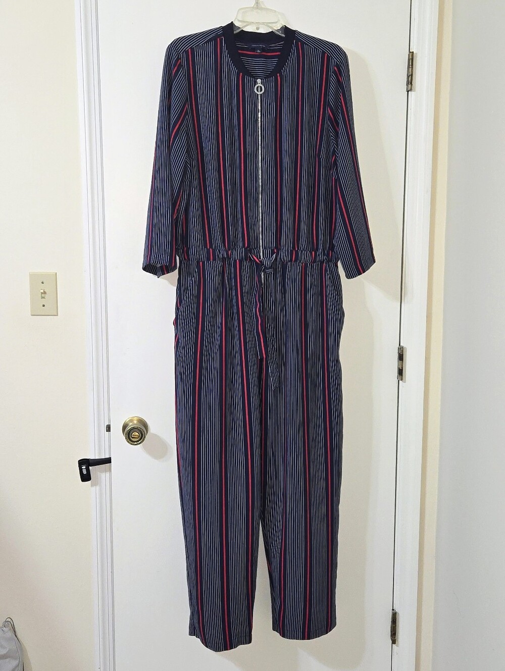 Tommy Hilfiger Women's XL Striped Jumpsuit
